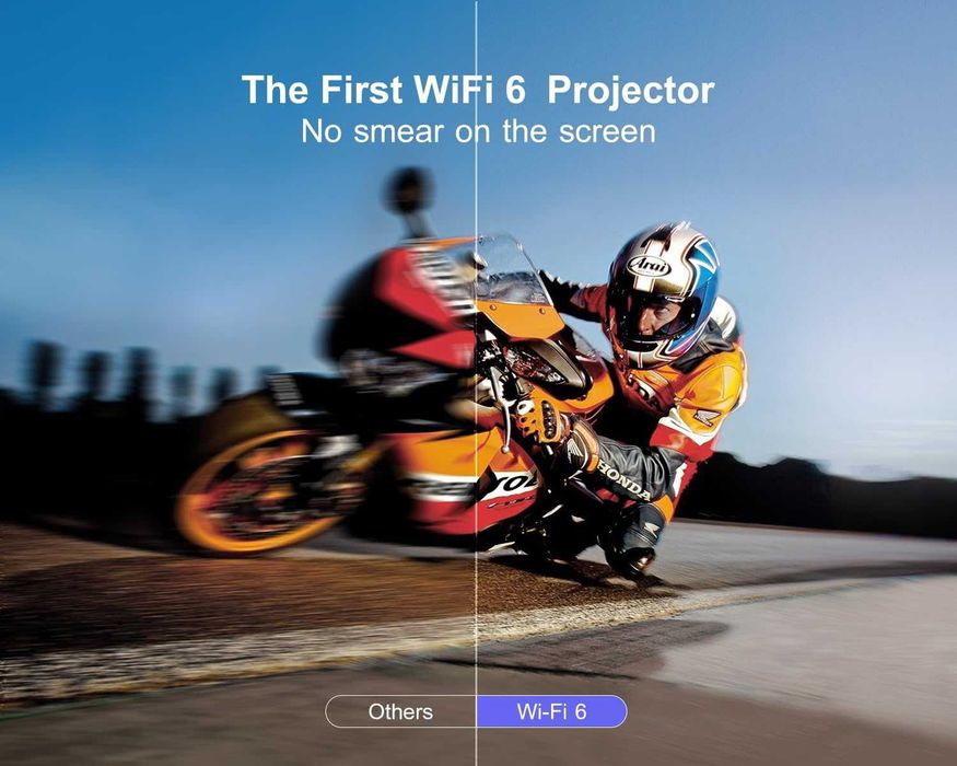 Проектор WiMiUS P62 WiFi 6 Full HD 1080P 4K