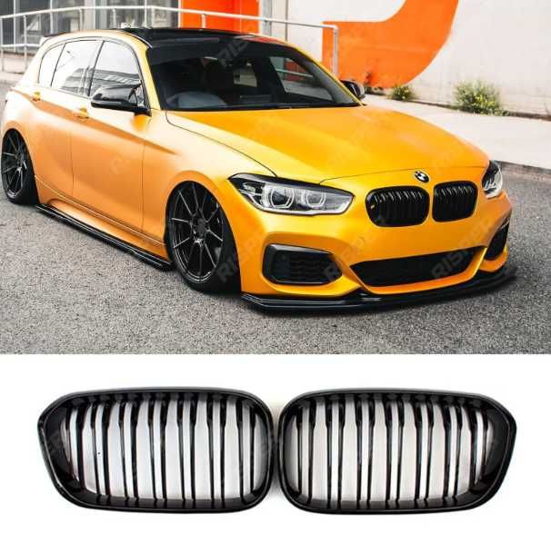 Grile Duble M / Negru Lucios / BMW Seria 1 F20 F21