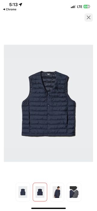 Жилетка мужская пух