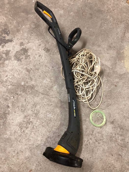 Електрически тример за трева, с удължител