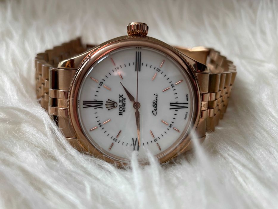 Cellini Automatic, White Dial 40mm Rose Gold