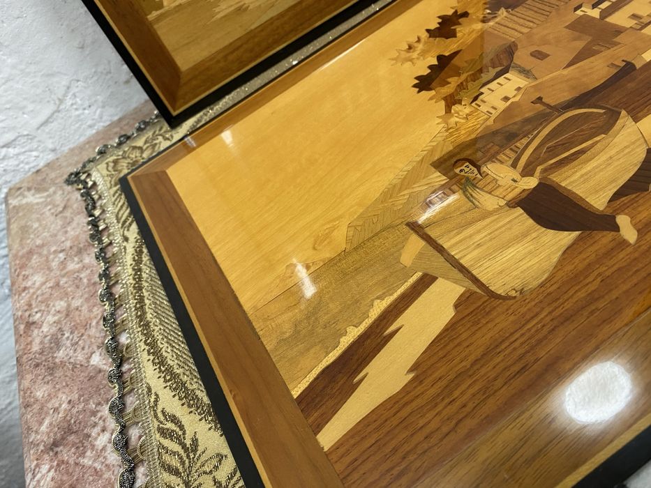 Френски картини с интарзия