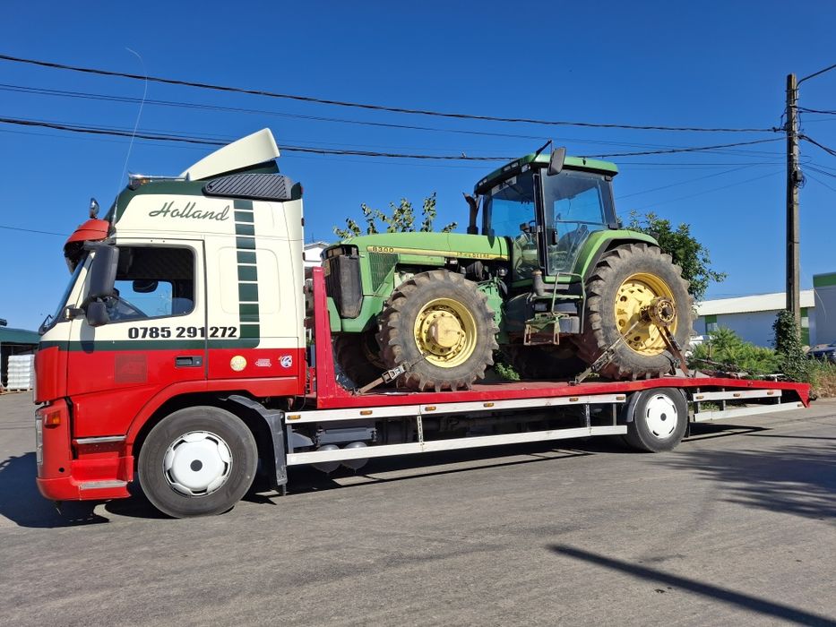 Tractari Auto ROSIORI DE VEDE transport buldoexcavator Combina remorca