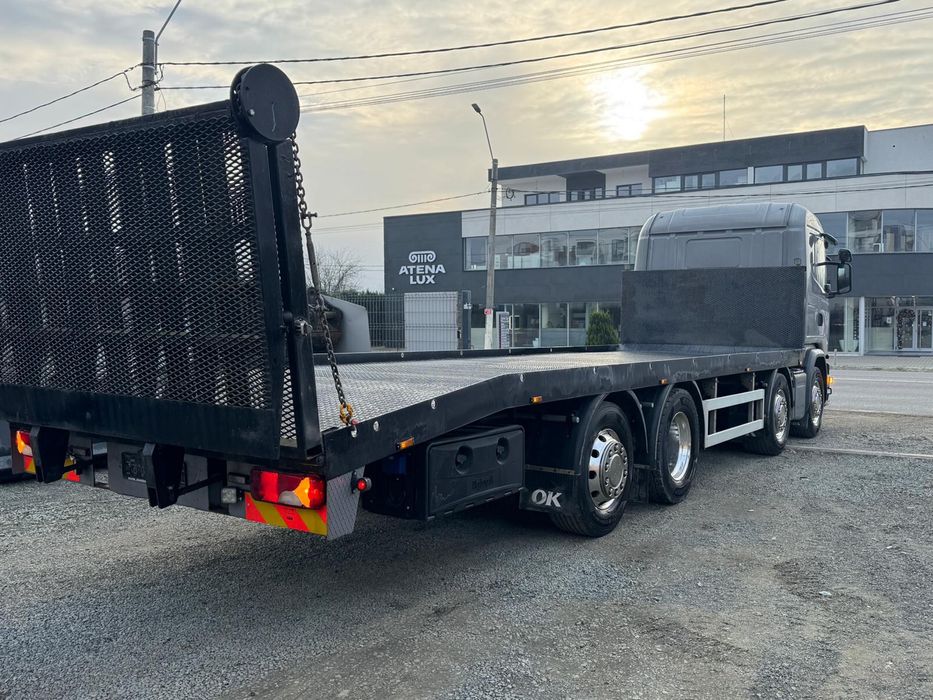 Scania G450 8x2 an 2017 km 480 mii service total facut rampa hidraulic