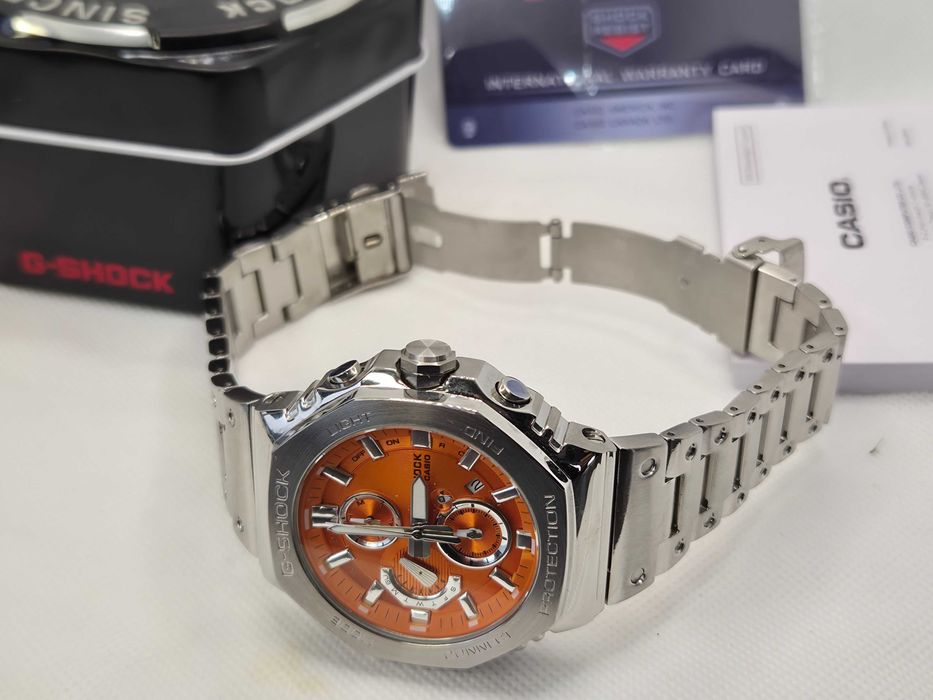 Ceas Barbatesc Casio g shock GMC B2100 Silver orang ,Nou,Garantie 2ani
