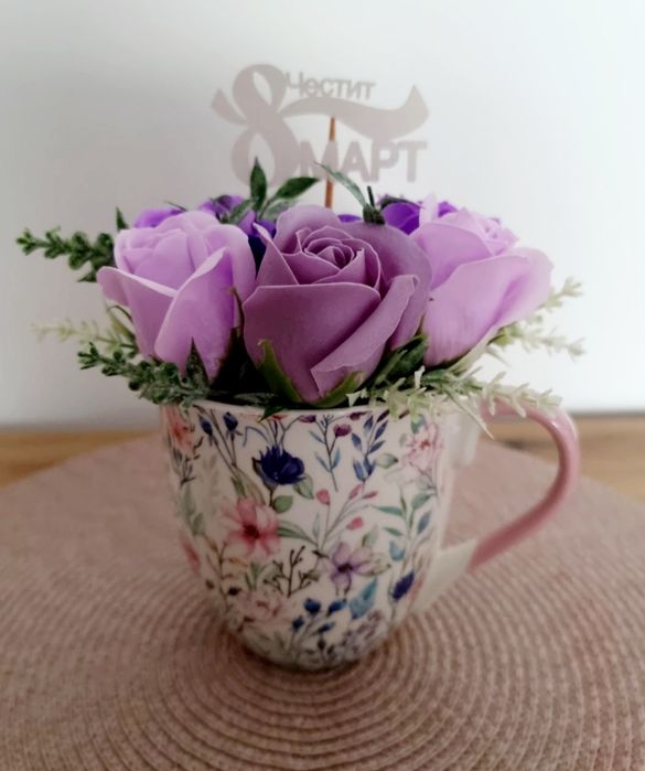 Аранжировки с ароматни сапунени рози