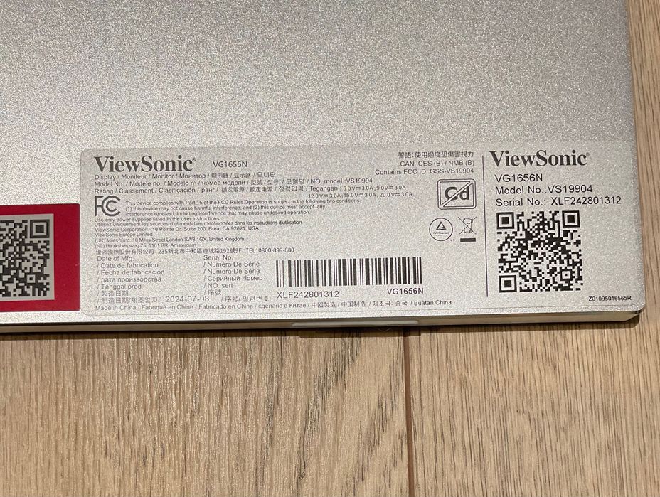 Портативный монитор View Sonic с WiFi адаптером