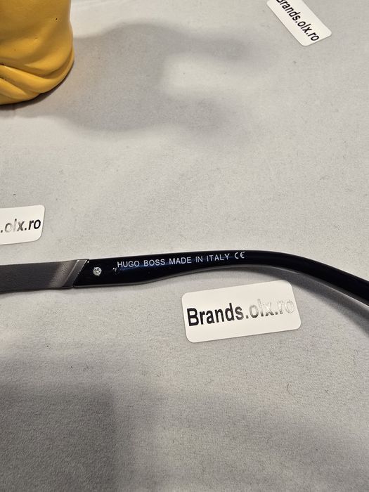 Promotie - Ochelari de soare polarizati Boss, Black Frame, Lucios, 802, made in Italy