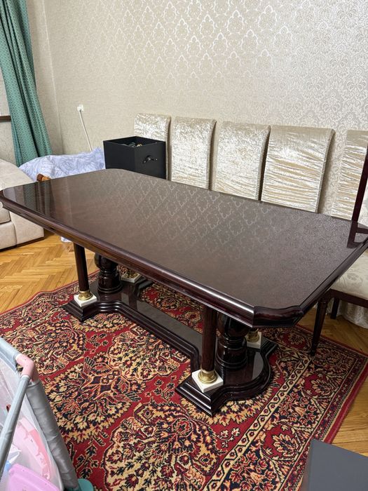 Обеденный стол + 6 стульев (Италия)