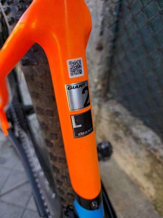 Карбонов 29цола Giant XTC 2x11 скорости XT Като нов L размер