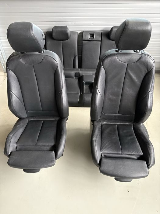 Спортен кожен салон recaro/за bmw f32/бмв ф32/ел. С памет/ подгрев/
