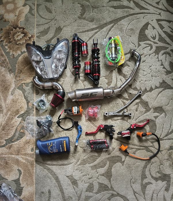 Новые запчасти на мопед