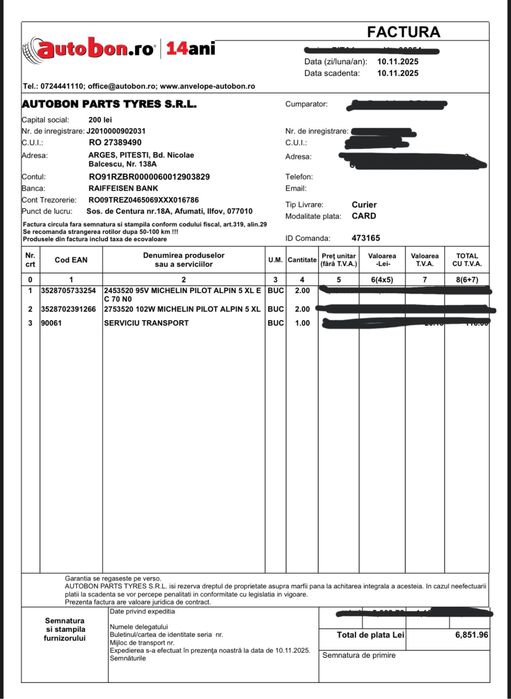 DOT 2025 Anvelope iarna NOI MICHELIN PILOT ALPIN 5 XL 275 35 R20