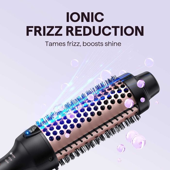 Термо четка Wavytalk за издухване, Blowout Express 1 1/2 инча йонна нагрята кръгла четка