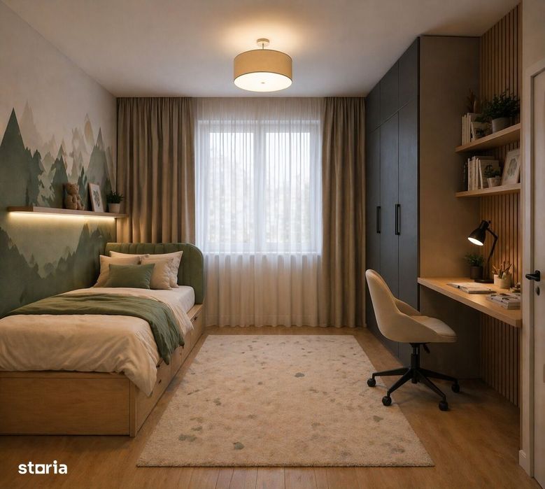 Apartament 3 camere, 2 bai, AC inclus, finisat, parc, Str. Stelelor