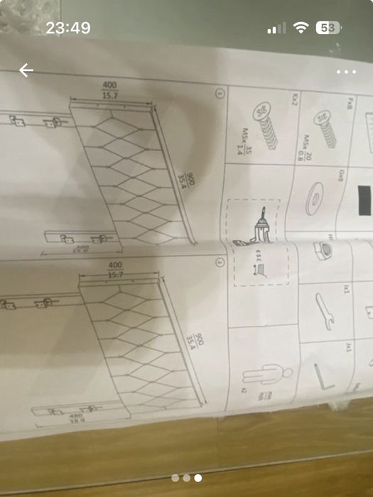 Tăblie pentru pat de o persoană