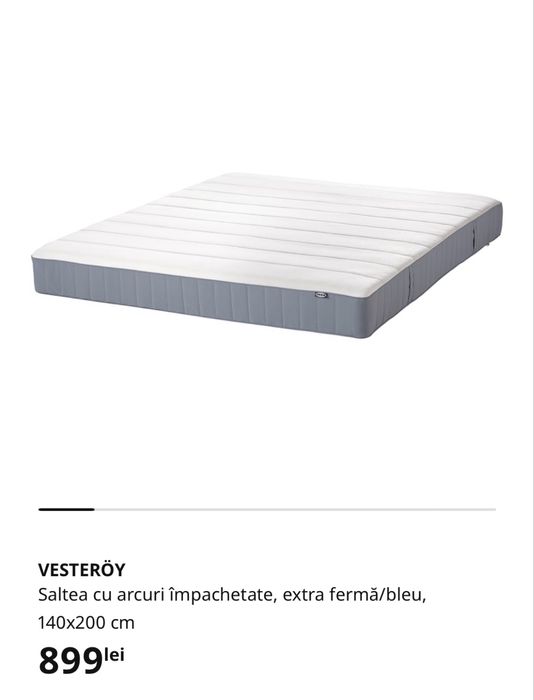 Vand saltea NOUA 140x200, Vesteroy, Ikea