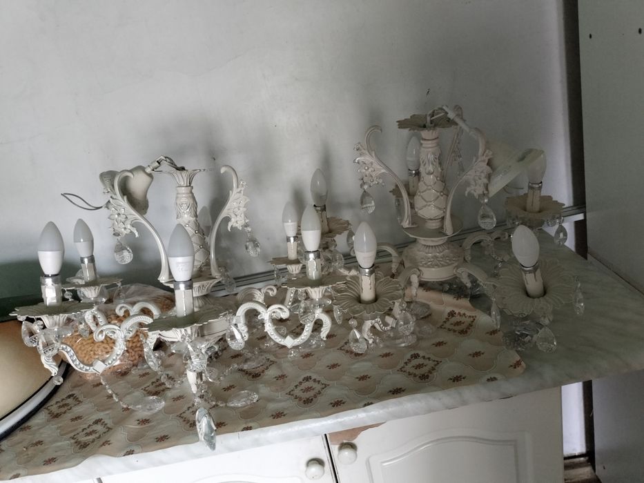 Белые Люстры 3 шт