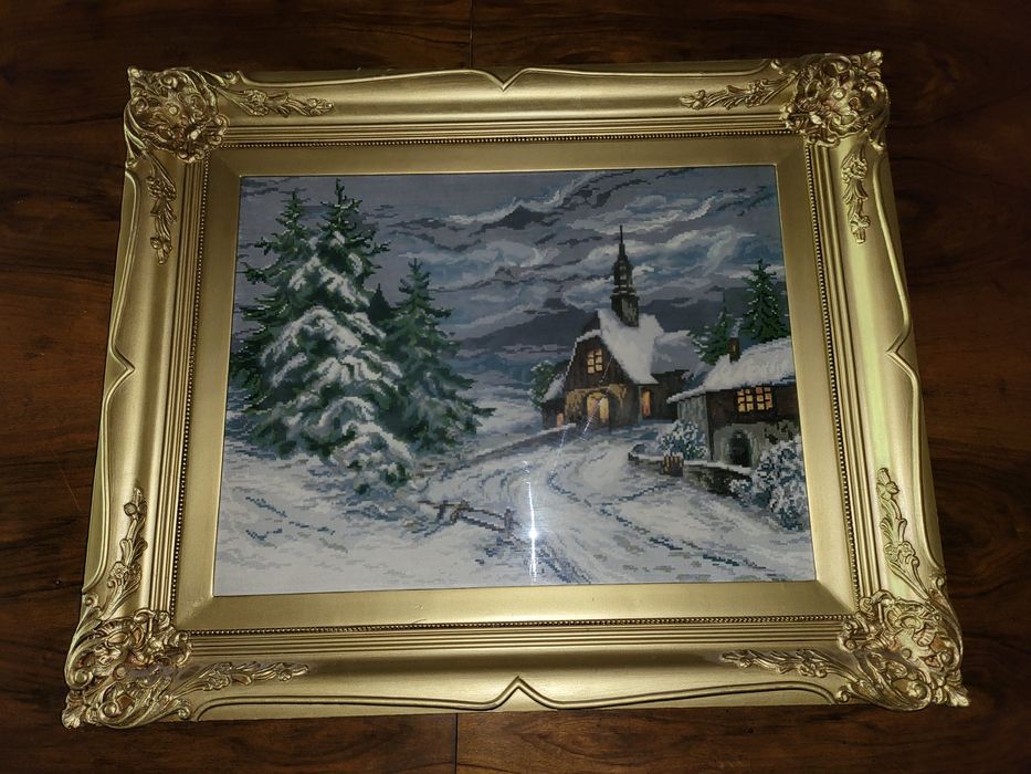 Гоблен,, Зимен параклис " в рамка