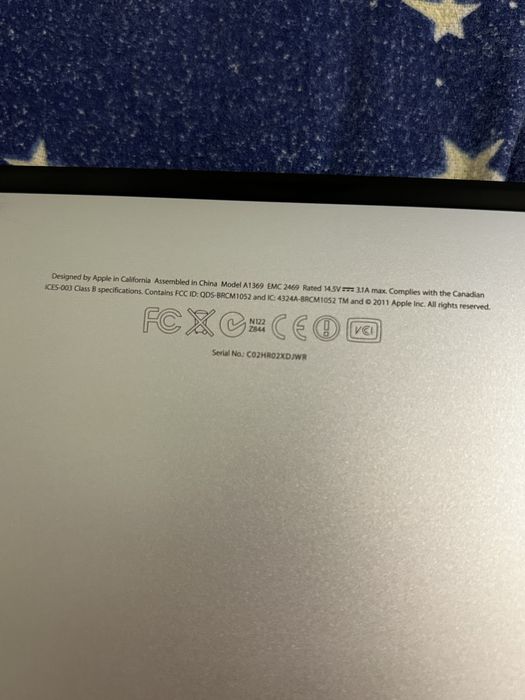 Apple "MacBook air" (Mid 2011/13,3 inch)