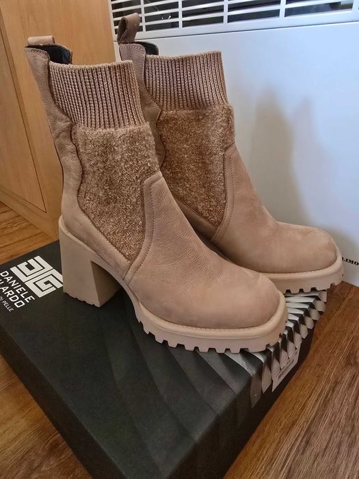 Дамски боти,  естествена кожа