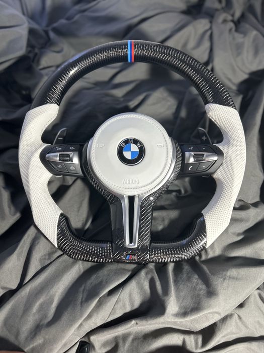 Volan BMW F10/F30/F01/F15/F16/F32/F36/F20/F25 etc Piele/Carbon