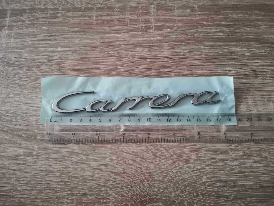 Porsche Carrera сребрист гланц надпис емблема