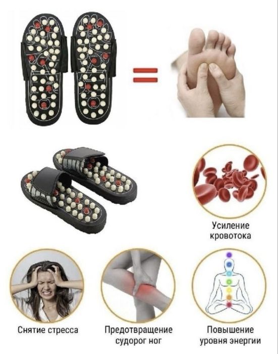 Рефлекторные Массажные Тапочки