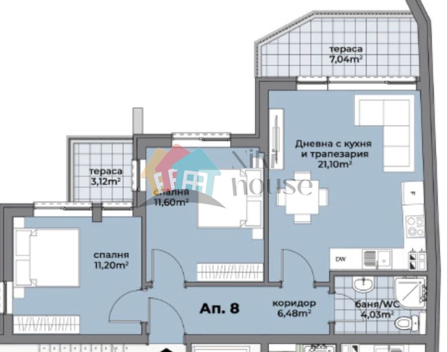 Продава се Тристаен апартамент в Варна, Аспарухово - 93 кв.м за 1500 €/кв.м - Снимка #1