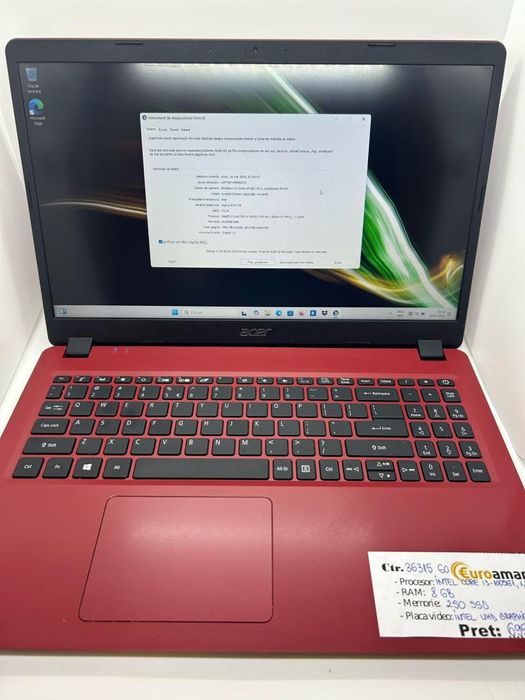 Laptop Acer Aspire 3, i3-1005G1, 15.6, Full HD, 8GB, 250GB SSD, -D-