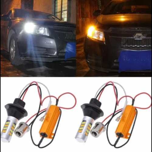 LED крушки за дневни светлини + мигач комбинирани Canbus