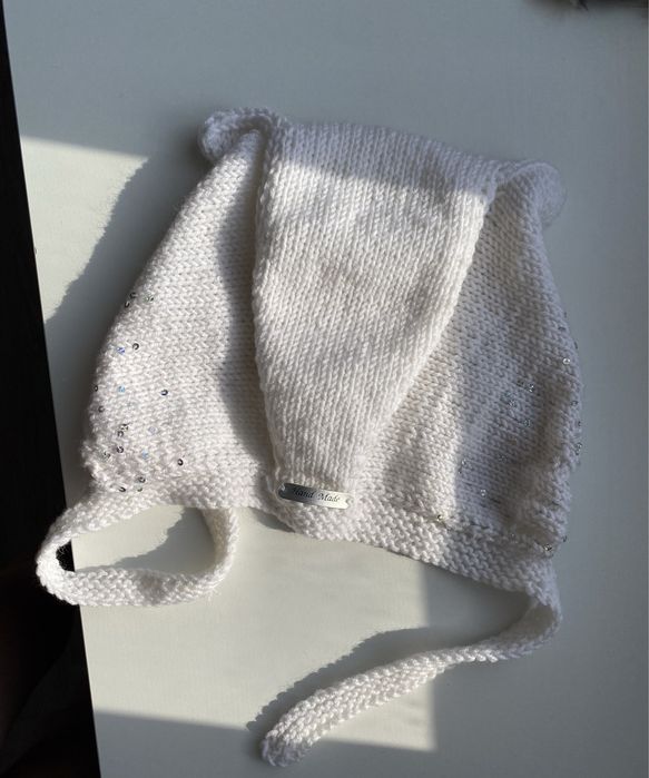 вязаный чепчик ручной работы