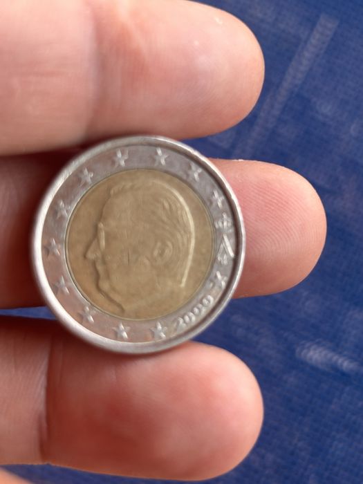 Doua monede 50 eurocenti din2002, 2 euro grecesc din 2000