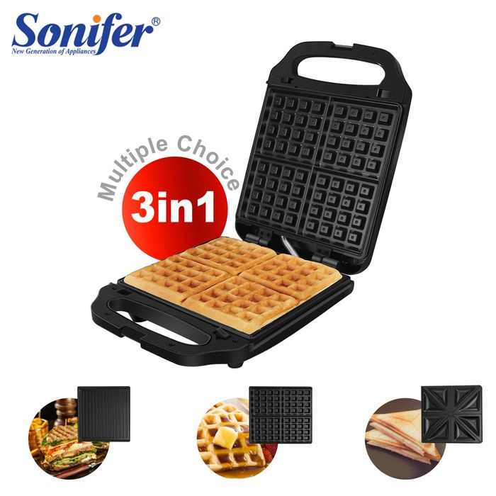Доставка! Sonifer SF-6087 3в1 вафельница, тостер, сендвич toster to59
