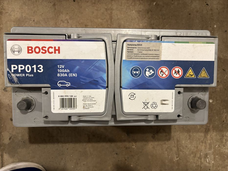 Акумулатор Bosch PP013 Power Plus 12V 100Ah 830A