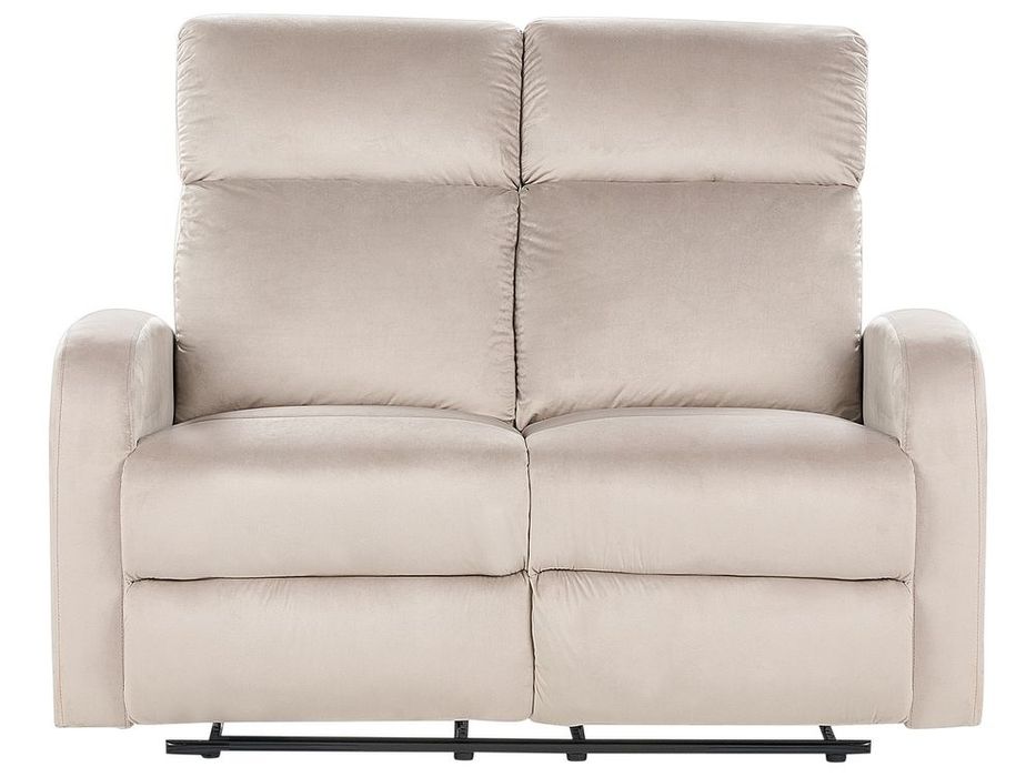 PROMOTIE! NOU Canapea "VERDAL" cu recliner manual, catifea, taupe