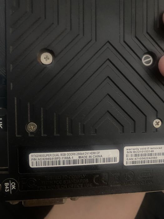 Видеокар RTX 2060 super dual