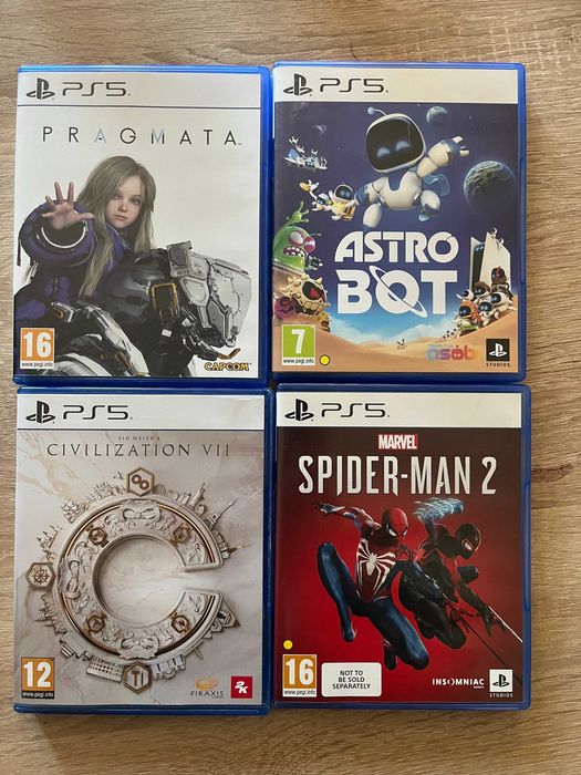 Astro Bot, Pragmata, Stellar Blade, Spider-Man 2, Civilization 7 (PS5)