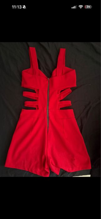 Salopeta rosie scurta