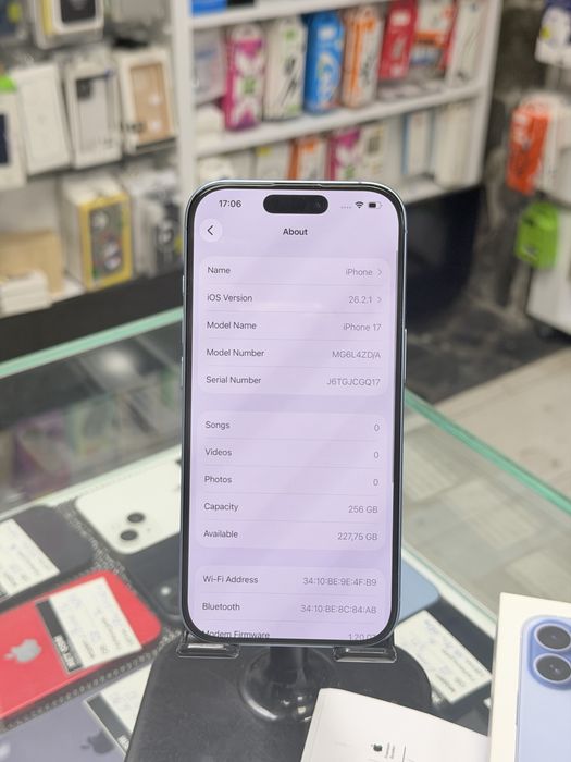 Apple iPhone 17 256GB Mint Blue