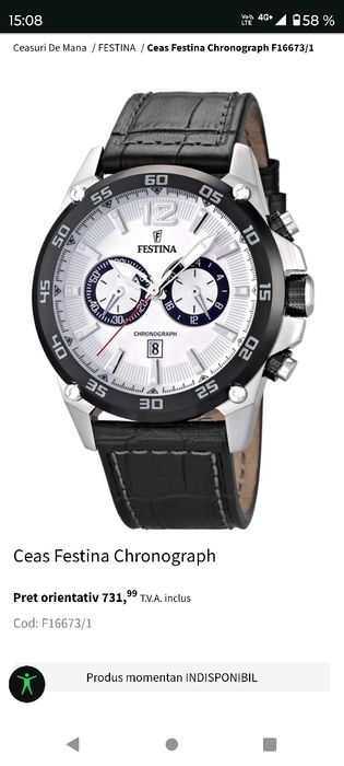 Ceas Festina stare bună