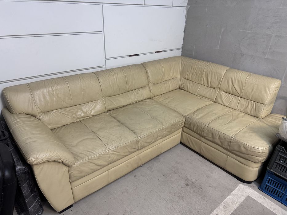 Диван естествена кожа