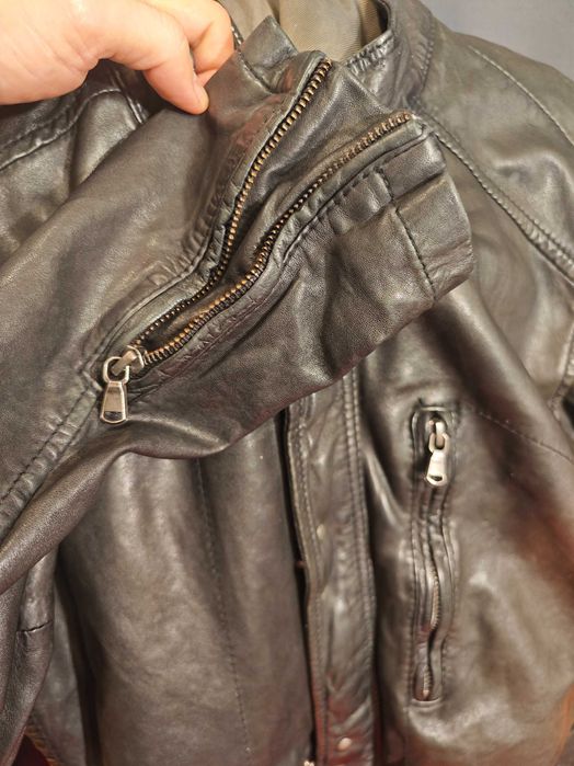 Geaca moto piele