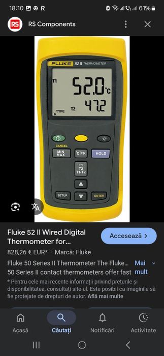 Fluke termometru 52ii si Fluke Networks IntelliTone Pro 200