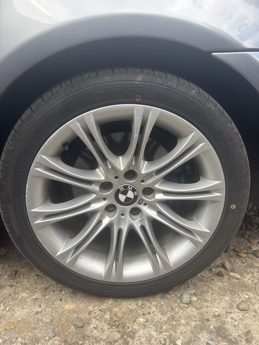 Jante originale BMW E60 M Packet R18 + anvelope noi 245/40 R18 – COMPLETE
