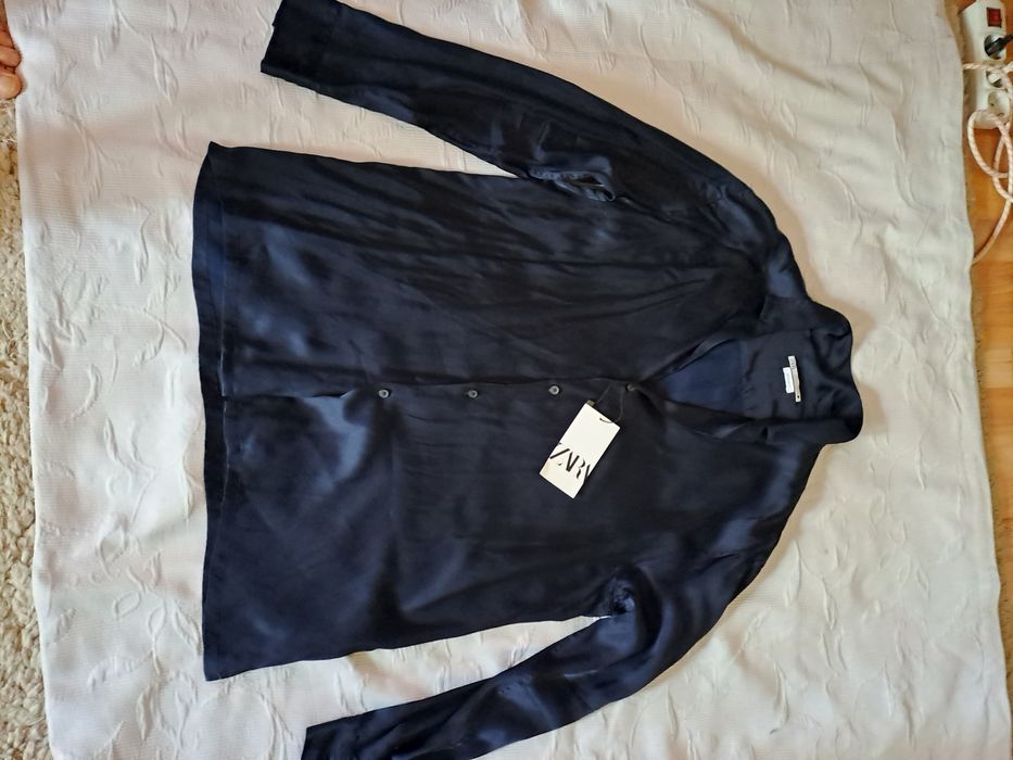 Camasa Zara Premium Satinata,model Balmain,L-XL