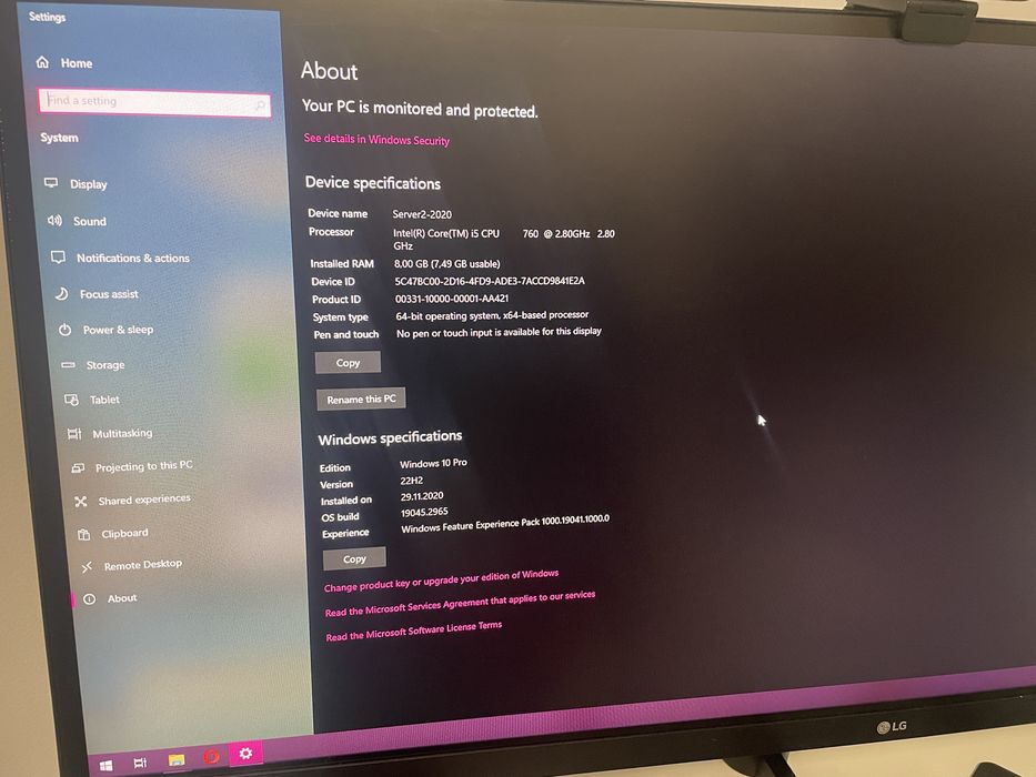 Intel Core i5 CPU 760 2,80 Ghz