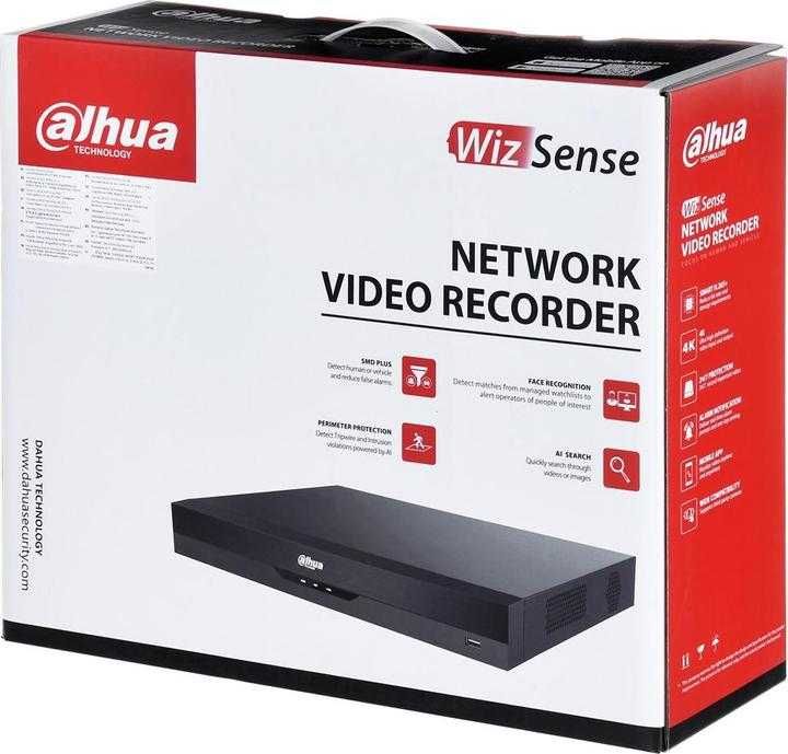 NVR 4 canale 16MP PoE Dahua NVR4104HS-P-EI 16MP H.265+ SMD Plus IVS Perimetru AI Nou