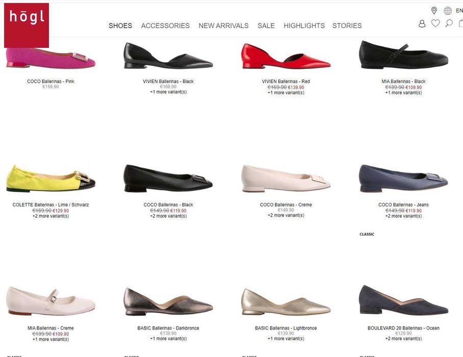 балетки HOGL- 39 размер-ORIGINAL