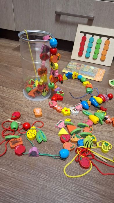 Деревянные развивающие игрушки